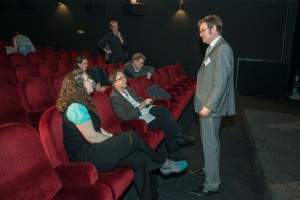 Im Gespräch im Kino "City 46", VfM-Tagung Bremen 2015, Foto: Joachim Koetzle
