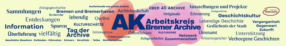 Wortwolke zum Thema Bremer ARchive